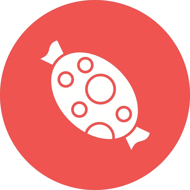 Imagen vectorial de icono de caramelo Se puede usar para Circo