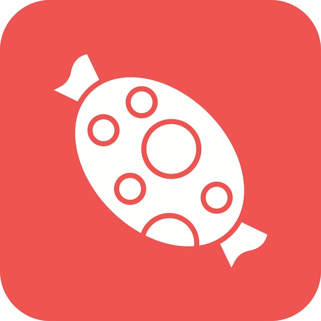 Imagen vectorial de icono de caramelo Se puede usar para Circo