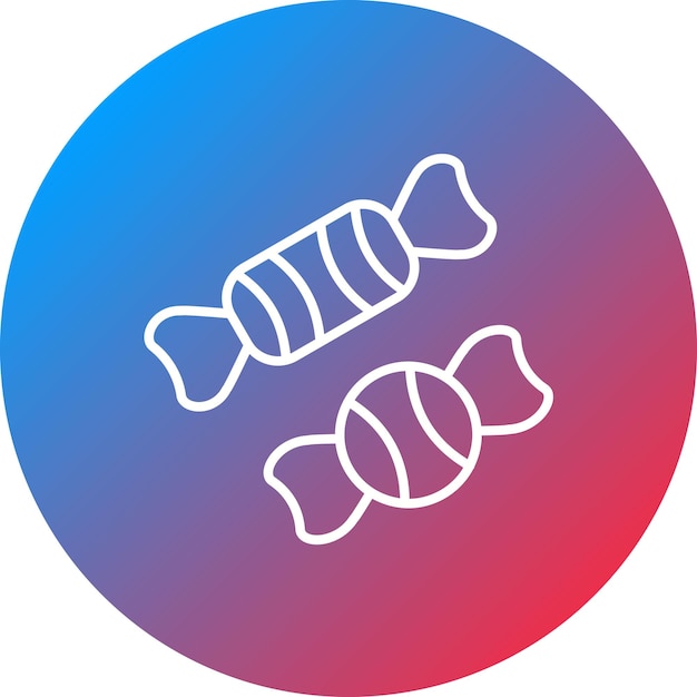 Imagen vectorial de icono de caramelo Se puede usar para cumpleaños