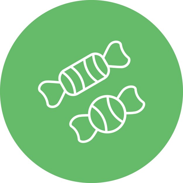Imagen vectorial de icono de caramelo Se puede usar para cumpleaños