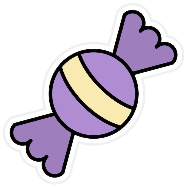 Imagen vectorial de icono de caramelo Se puede usar para dulces y caramelos