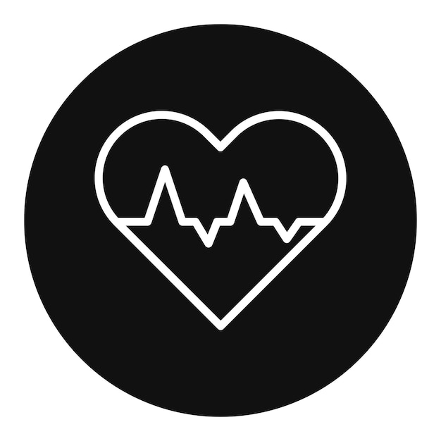 Imagen vectorial del icono del cardiograma Se puede utilizar para la cardiología