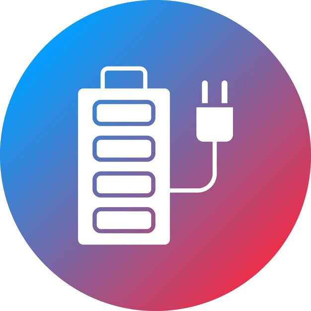 Imagen vectorial del icono de carga de la batería Se puede utilizar para la energía renovable