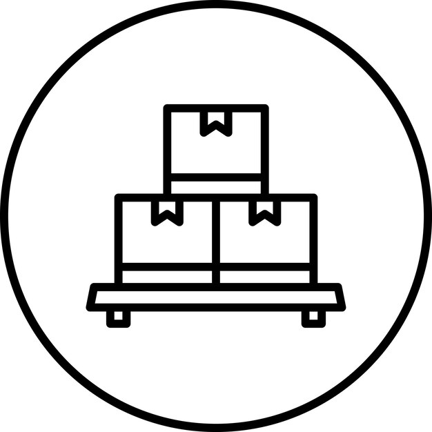 Imagen vectorial del icono de carga Puede utilizarse para la fabricación