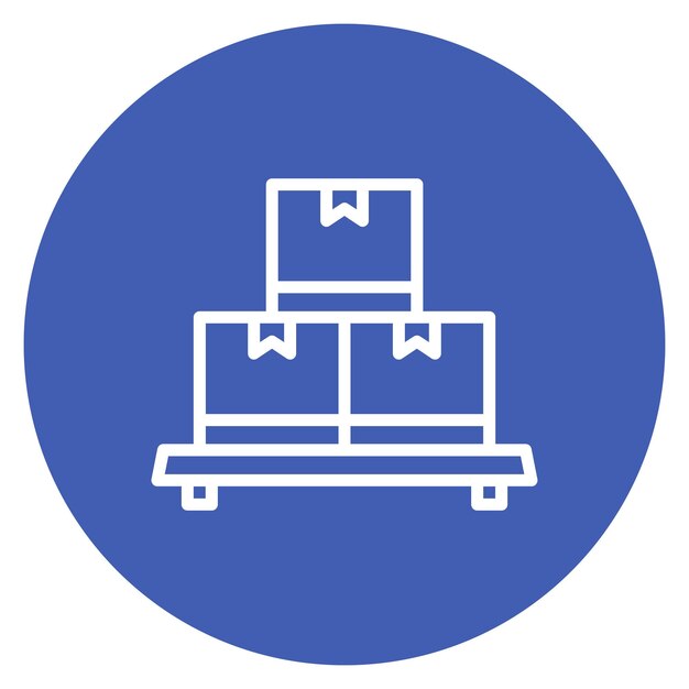 Imagen vectorial del icono de carga Puede utilizarse para la fabricación