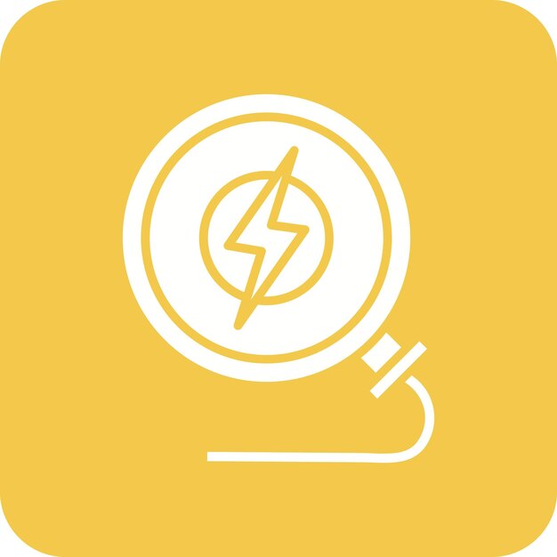 Imagen vectorial del icono del cargador inalámbrico Se puede utilizar para la tecnología