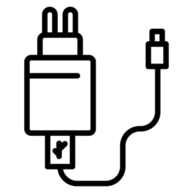 Imagen vectorial del icono del cargador Se puede utilizar para el comercio electrónico de tecnología