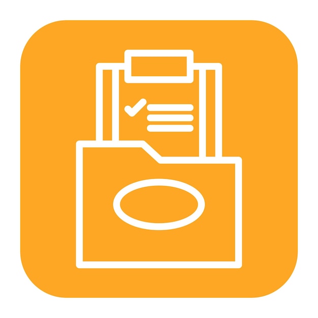 Imagen vectorial del icono de la carpeta del proyecto Se puede utilizar para el desarrollo de juegos