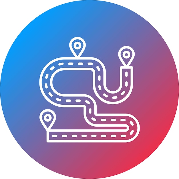 Imagen vectorial del icono de la carrera Se puede usar para Auto Racing