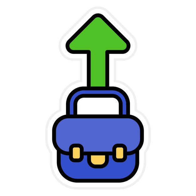 Imagen vectorial del icono de carrera Se puede utilizar para la gestión empresarial