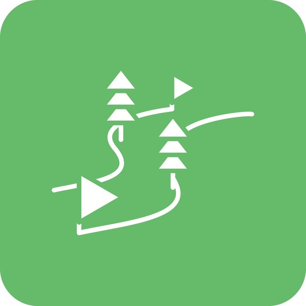 Imagen vectorial del icono de la carrera de snowboard Se puede usar para los Juegos Olímpicos