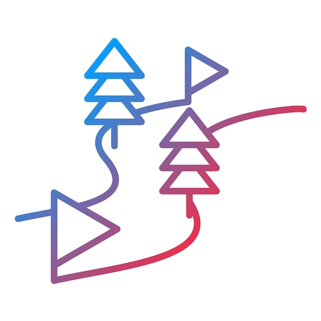 Imagen vectorial del icono de la carrera de snowboard Se puede usar para los Juegos Olímpicos