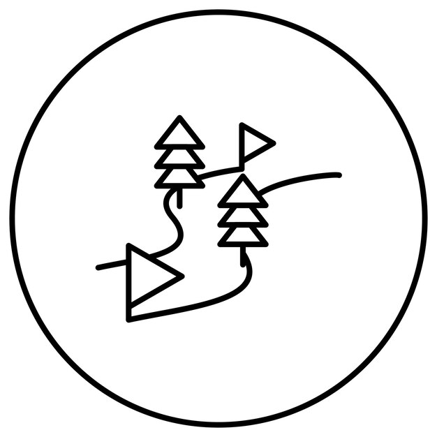 Imagen vectorial del icono de la carrera de snowboard Se puede usar para los Juegos Olímpicos