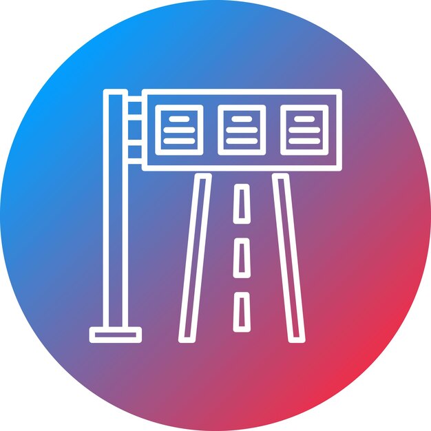 Imagen vectorial del icono de la carretera Se puede utilizar para el mapa y la navegación
