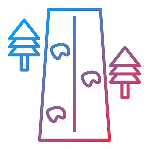 Imagen vectorial del icono de la carretera sin sellar Se puede utilizar para el mapa y la navegación