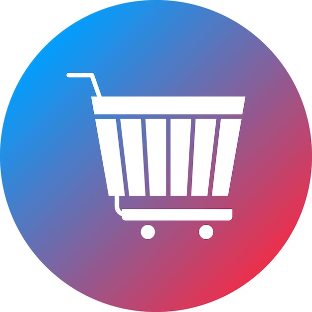 Imagen vectorial del icono del carrito de compras Se puede utilizar para compras y comercio electrónico