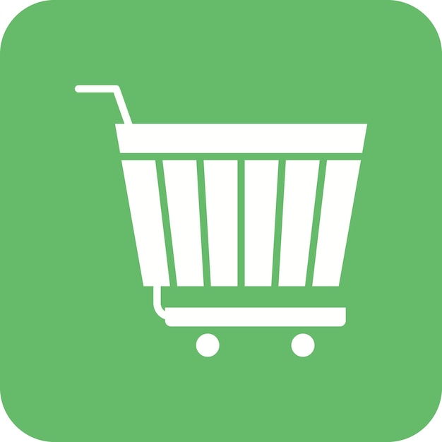 Imagen vectorial del icono del carrito de compras Se puede utilizar para compras y comercio electrónico