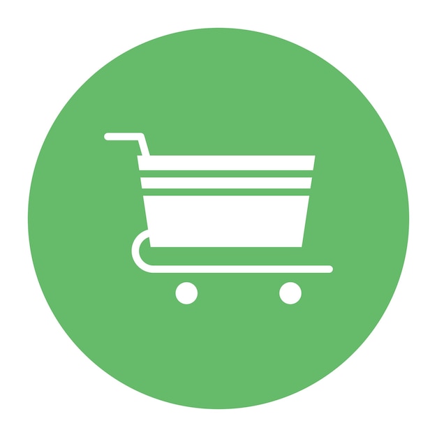 Imagen vectorial del icono del carrito de compras Se puede utilizar para el supermercado