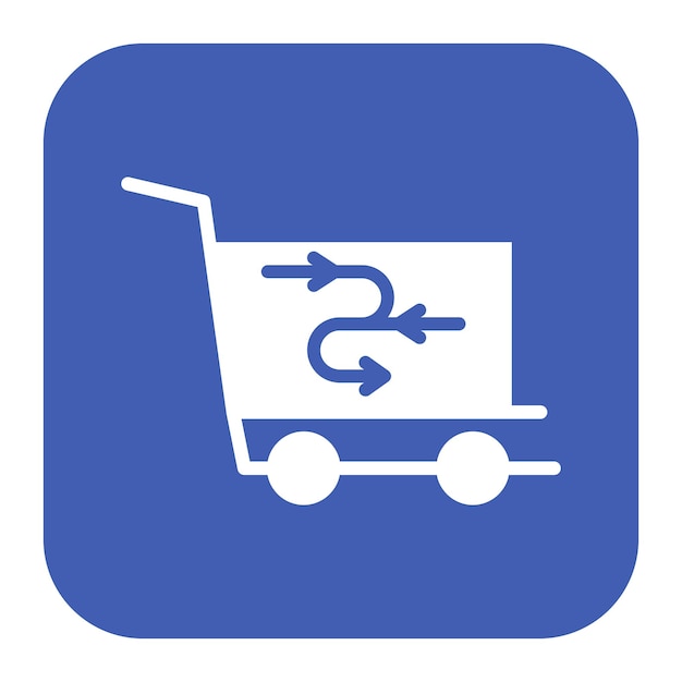 Vector imagen vectorial del icono del carrito de métodos se puede utilizar para la tienda de comercio electrónico