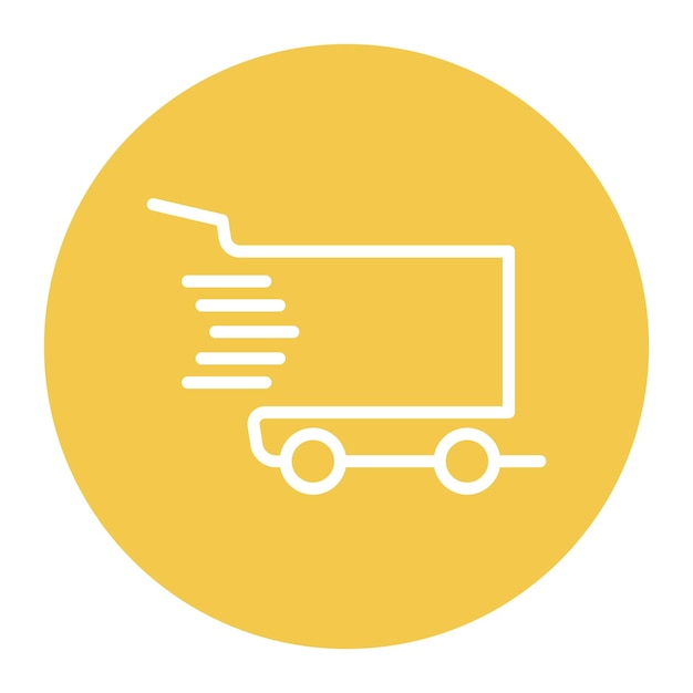 Imagen vectorial del icono del carrito Se puede usar para la tienda de comercio electrónico