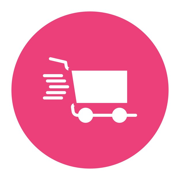 Imagen vectorial del icono del carrito Se puede usar para la tienda de comercio electrónico
