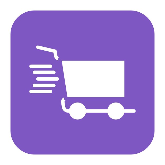 Imagen vectorial del icono del carrito Se puede usar para la tienda de comercio electrónico