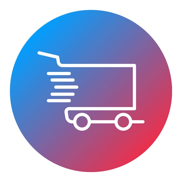 Vector imagen vectorial del icono del carrito se puede usar para la tienda de comercio electrónico