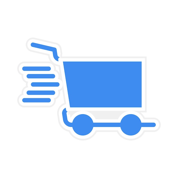 Imagen vectorial del icono del carrito Se puede usar para la tienda de comercio electrónico