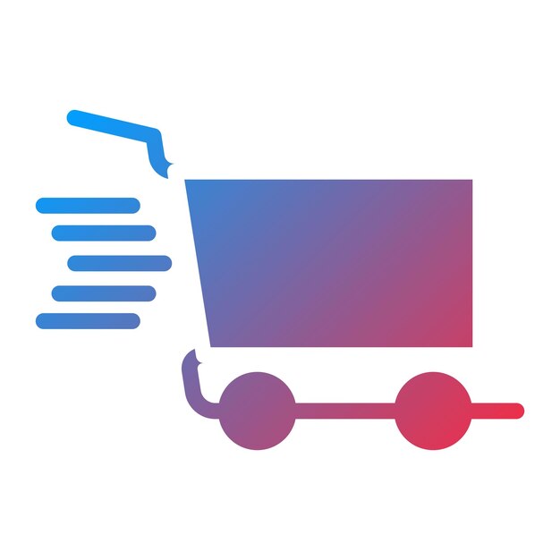 Imagen vectorial del icono del carrito Se puede usar para la tienda de comercio electrónico