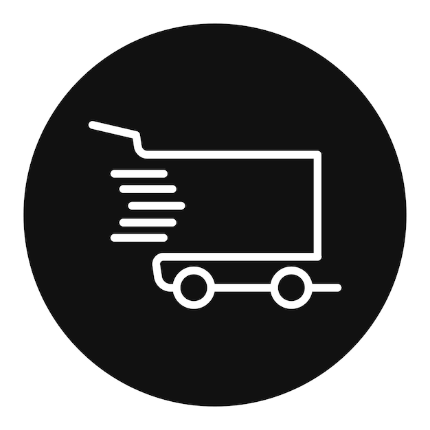 Imagen vectorial del icono del carrito Se puede usar para la tienda de comercio electrónico