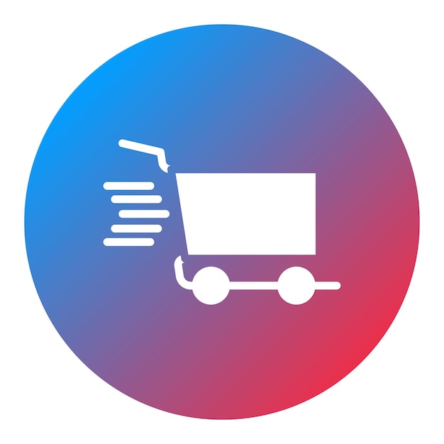 Imagen vectorial del icono del carrito Se puede usar para la tienda de comercio electrónico