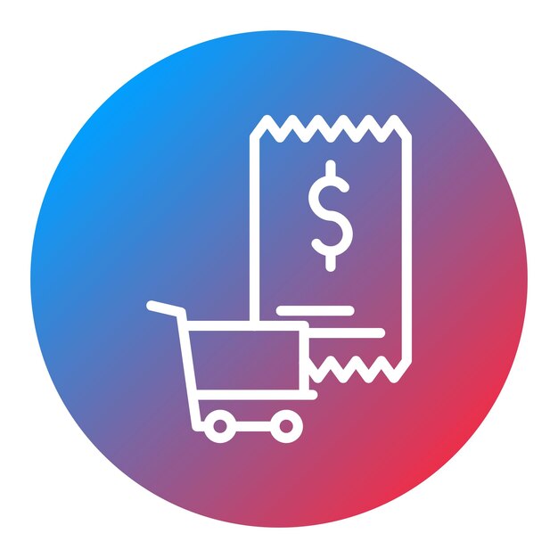 Imagen vectorial del icono del carrito de tarifas Se puede utilizar para la tienda de comercio electrónico