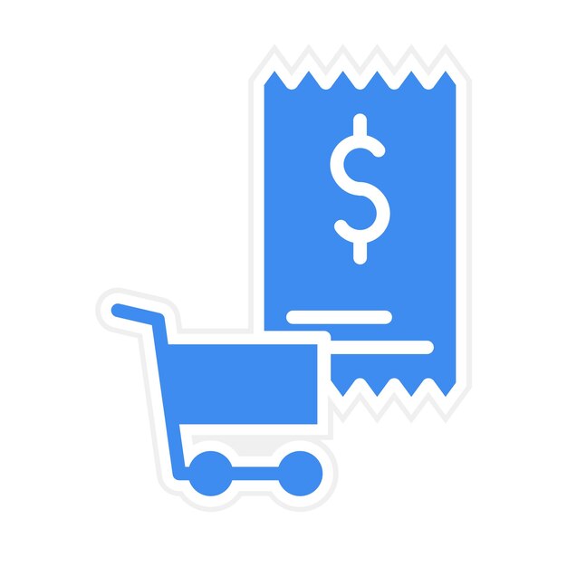 Imagen vectorial del icono del carrito de tarifas Se puede utilizar para la tienda de comercio electrónico