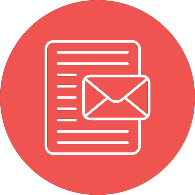 Imagen vectorial del icono de la carta de presentación Se puede utilizar para la agencia de reclutamiento