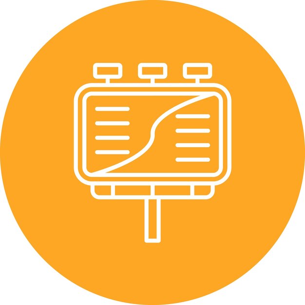 Imagen vectorial de icono de cartelera Se puede usar para la agencia de modelos