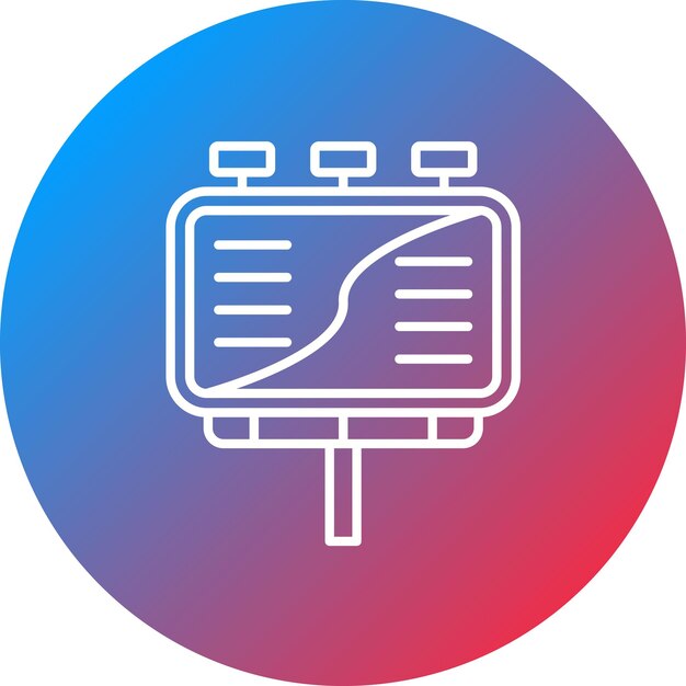 Imagen vectorial de icono de cartelera Se puede usar para la agencia de modelos
