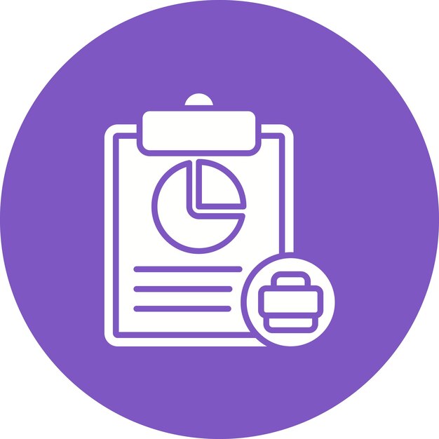 Imagen vectorial del icono de la cartera de la agencia Se puede utilizar para la agencia de redes sociales