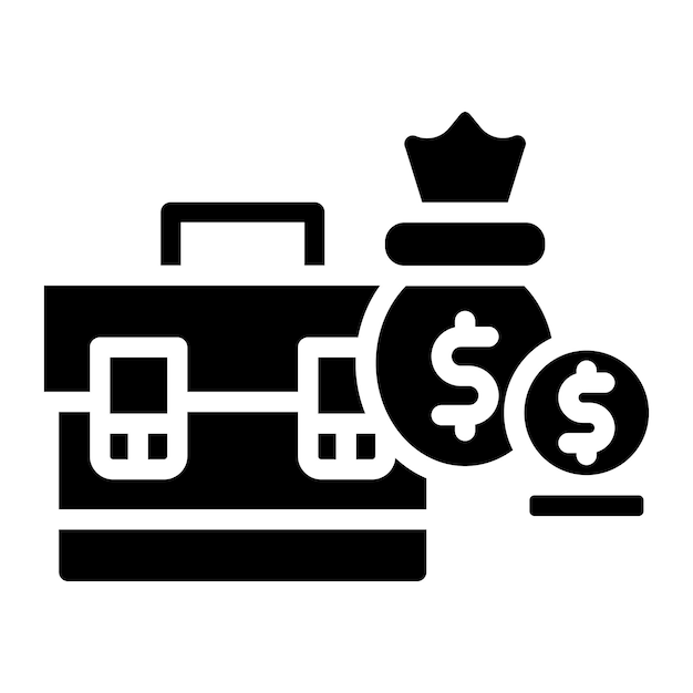 Imagen vectorial del icono de la cartera de préstamos Se puede utilizar para el préstamo