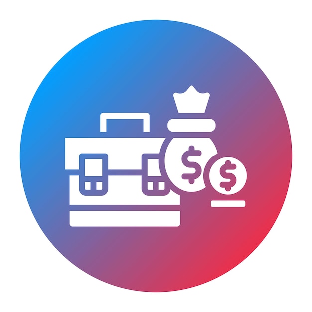 Imagen vectorial del icono de la cartera de préstamos Se puede utilizar para el préstamo