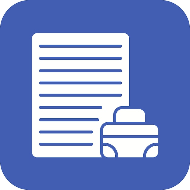 Imagen vectorial del icono de la cartera Se puede utilizar para Recursos Humanos