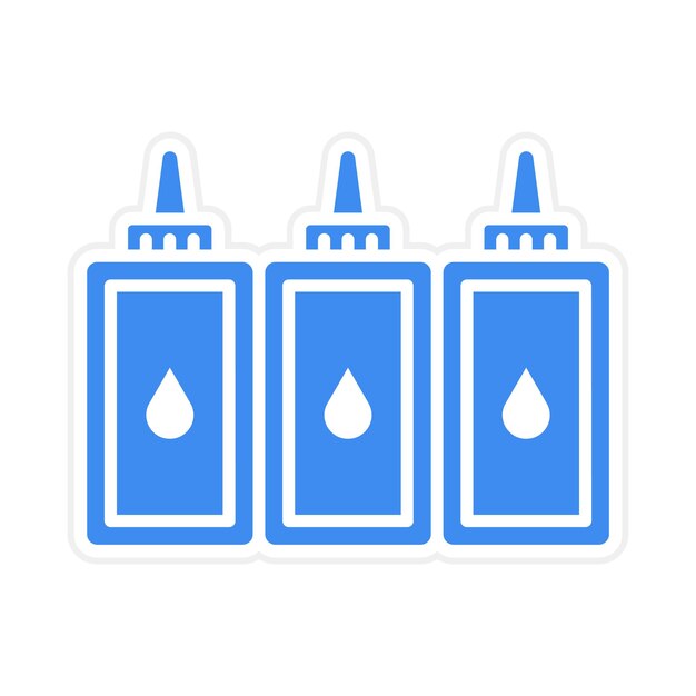 Imagen vectorial del icono del cartucho de tinta Puede utilizarse para Office