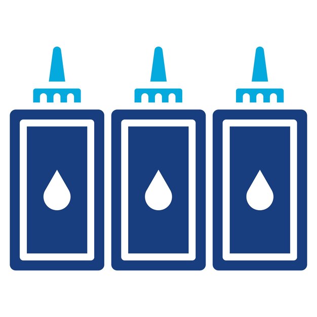 Imagen vectorial del icono del cartucho de tinta Puede utilizarse para Office