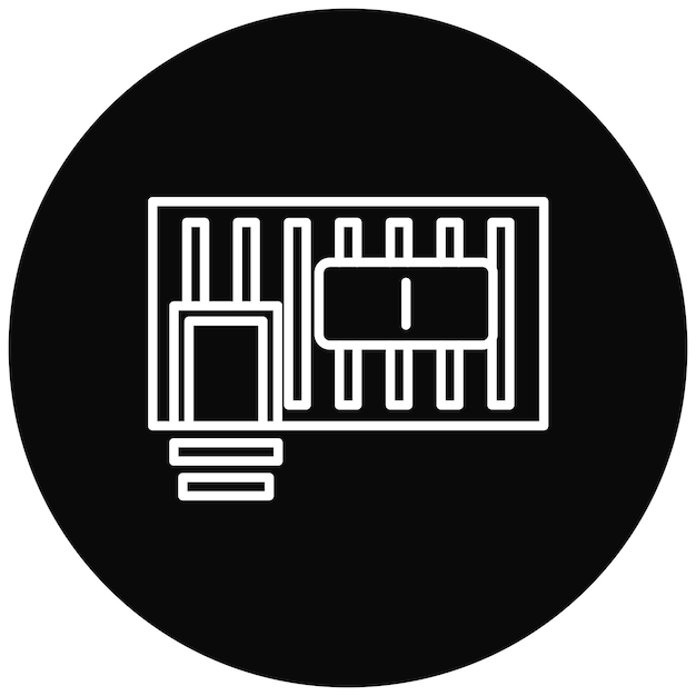 Imagen vectorial del icono de la casa del contenedor Se puede utilizar para el tipo de casas