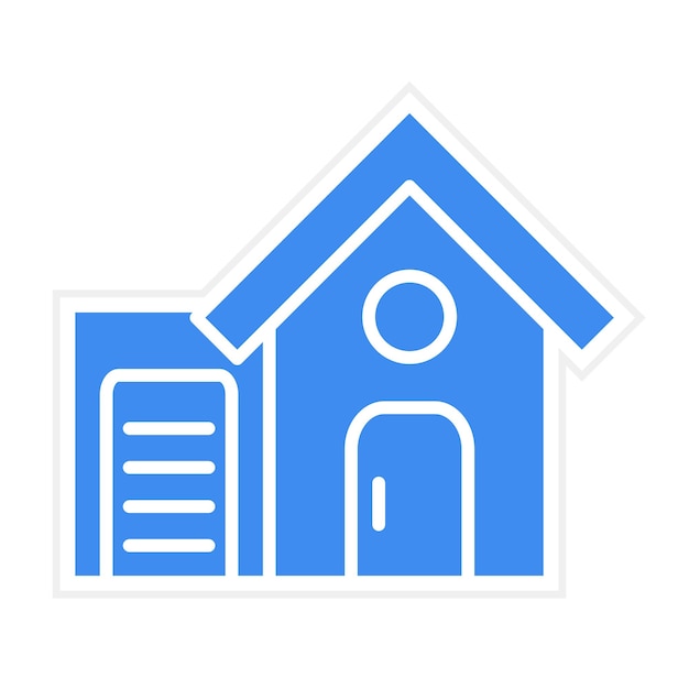 Imagen vectorial del icono de la casa independiente Se puede utilizar para el tipo de casas