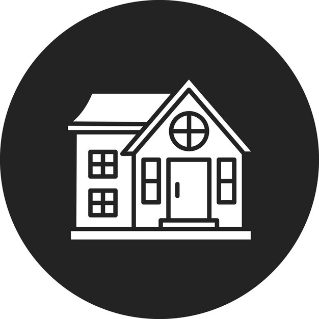 Imagen vectorial del icono de la casa moderna Se puede utilizar para el tipo de casas