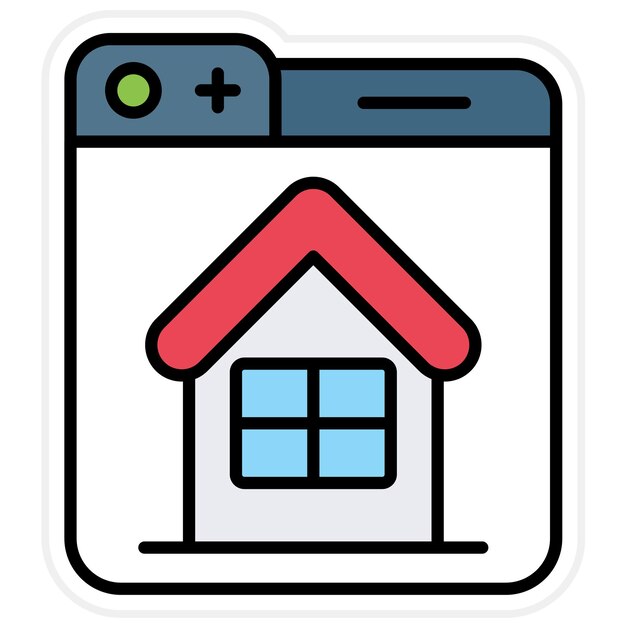 Imagen vectorial del icono de la casa Se puede usar para la tienda web