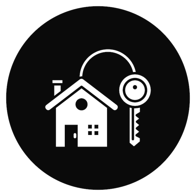 Imagen vectorial del icono de la casa se puede usar para la vida familiar