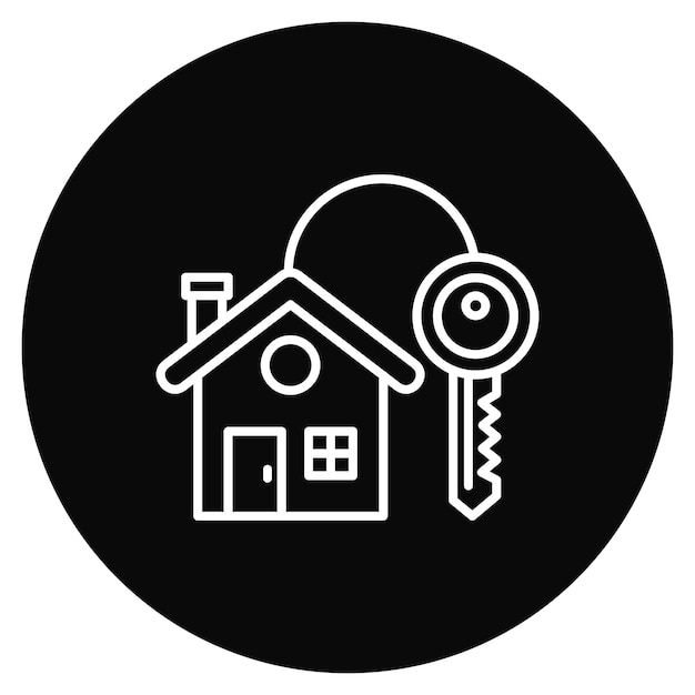 Imagen vectorial del icono de la casa se puede usar para la vida familiar