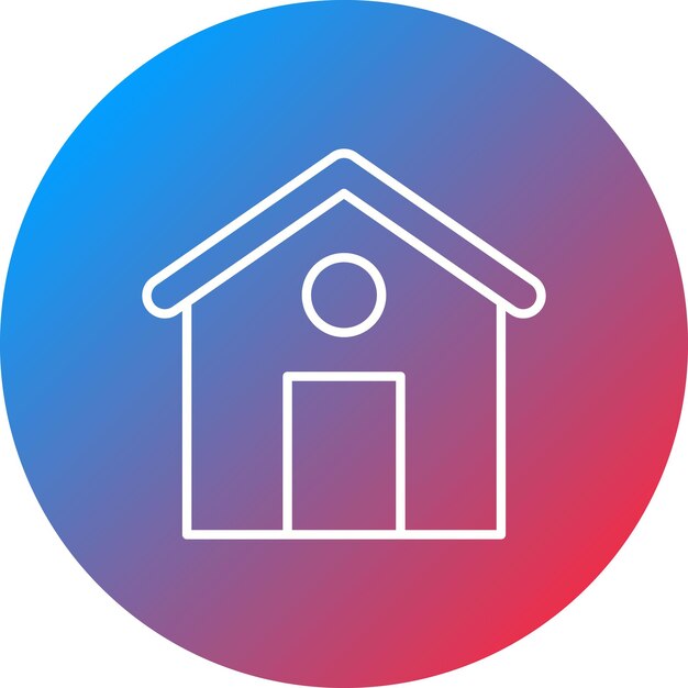 Imagen vectorial del icono de la casa Se puede utilizar para bienes raíces