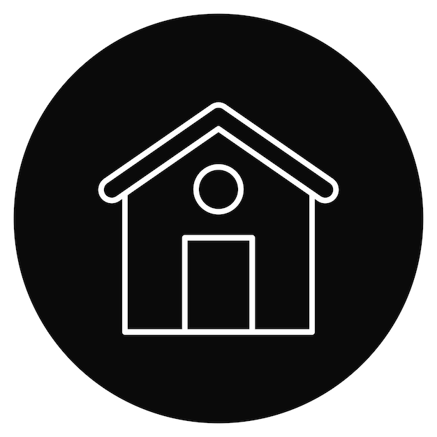 Imagen vectorial del icono de la casa Se puede utilizar para bienes raíces